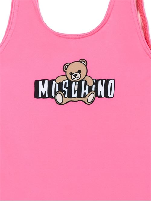 Intero bambina Moschino Baby rosa con stampa logo MOSCHINO BABY | M2L00ALKA1150533